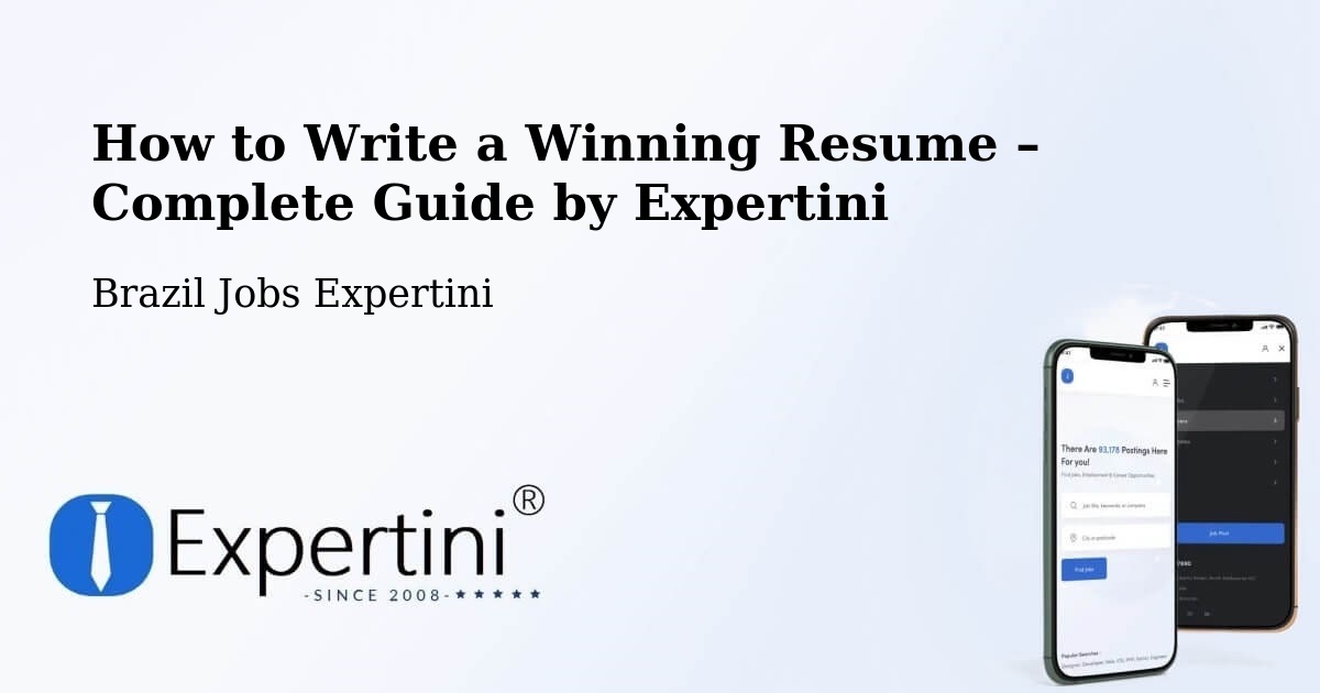 Resume Writing Guide for Job Seekers – Iperó - Iperó, Brazil Jobs Expertini