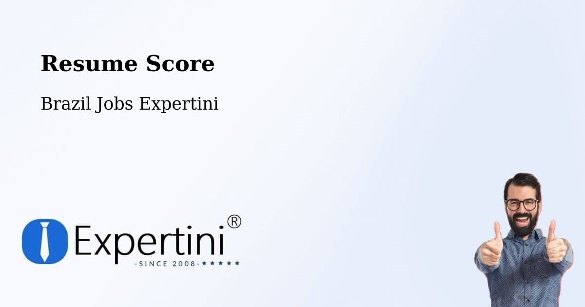 Resume Score & Job Description Match Tool – Iperó - Brazil Jobs Expertini